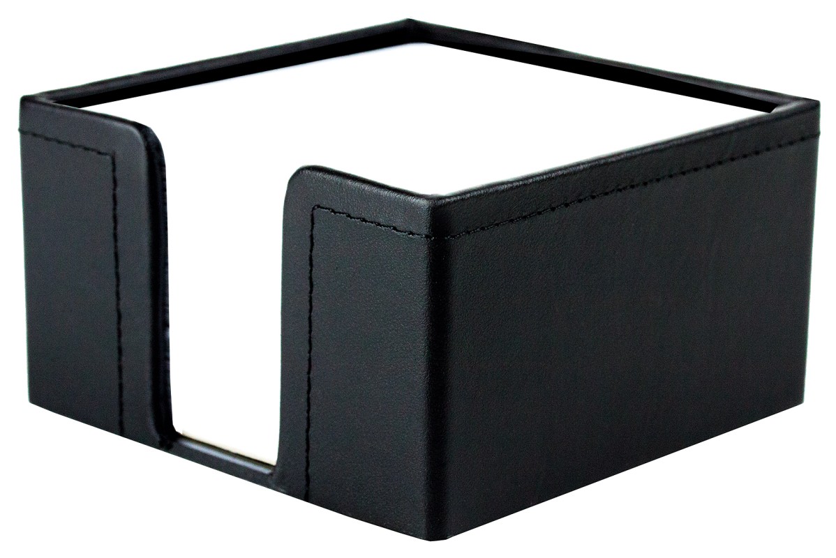 Zettelkasten PREMIUM LEDER BOXCALF schwarz (glatt)